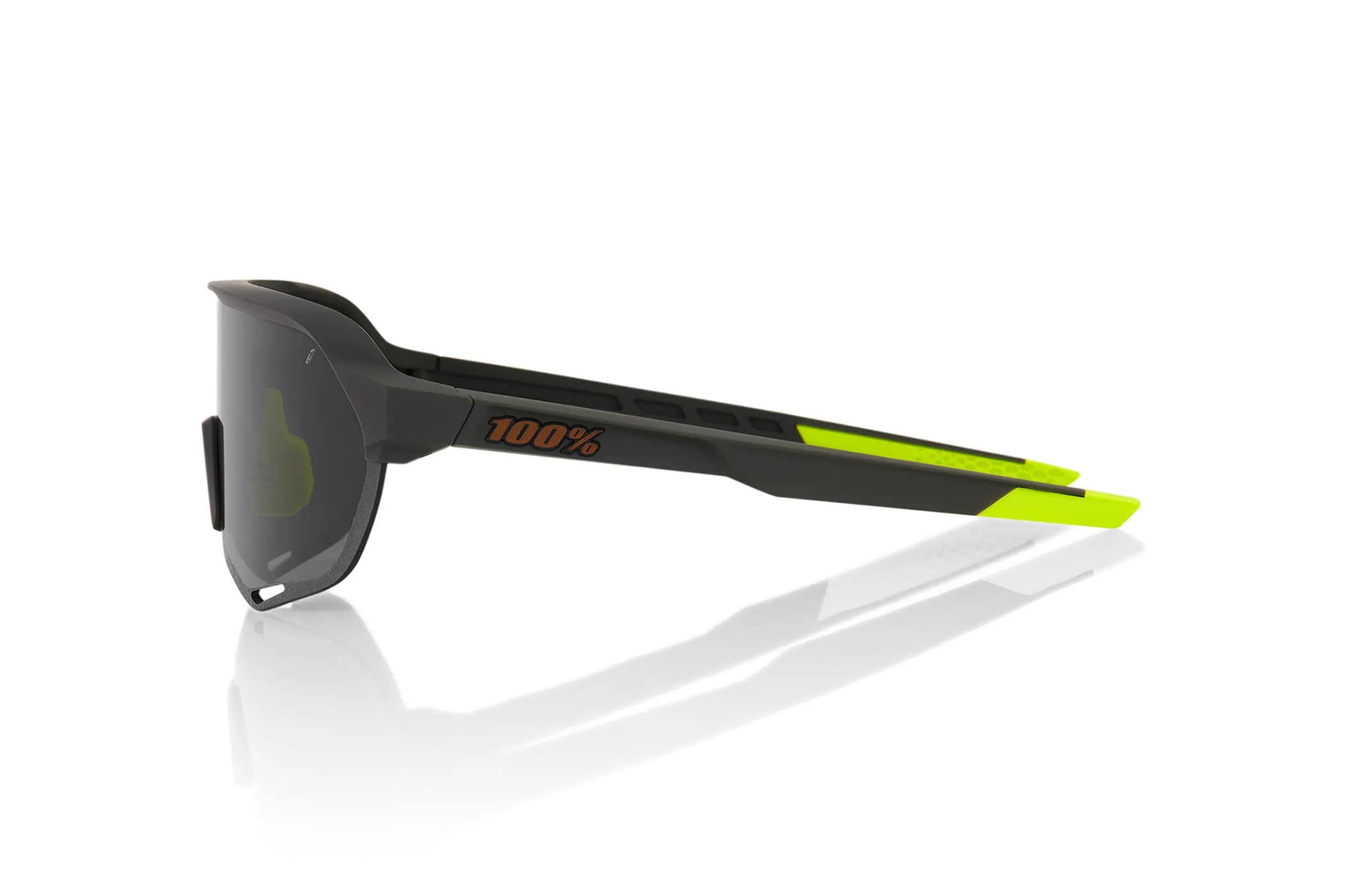 100% S2 Sunglasses Soft Tact Cool Grey