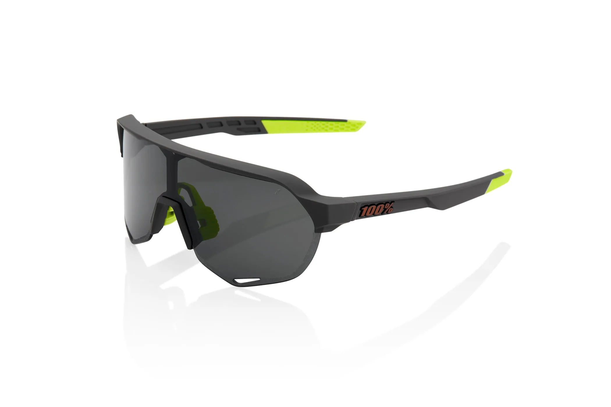 100% S2 Sunglasses Soft Tact Cool Grey