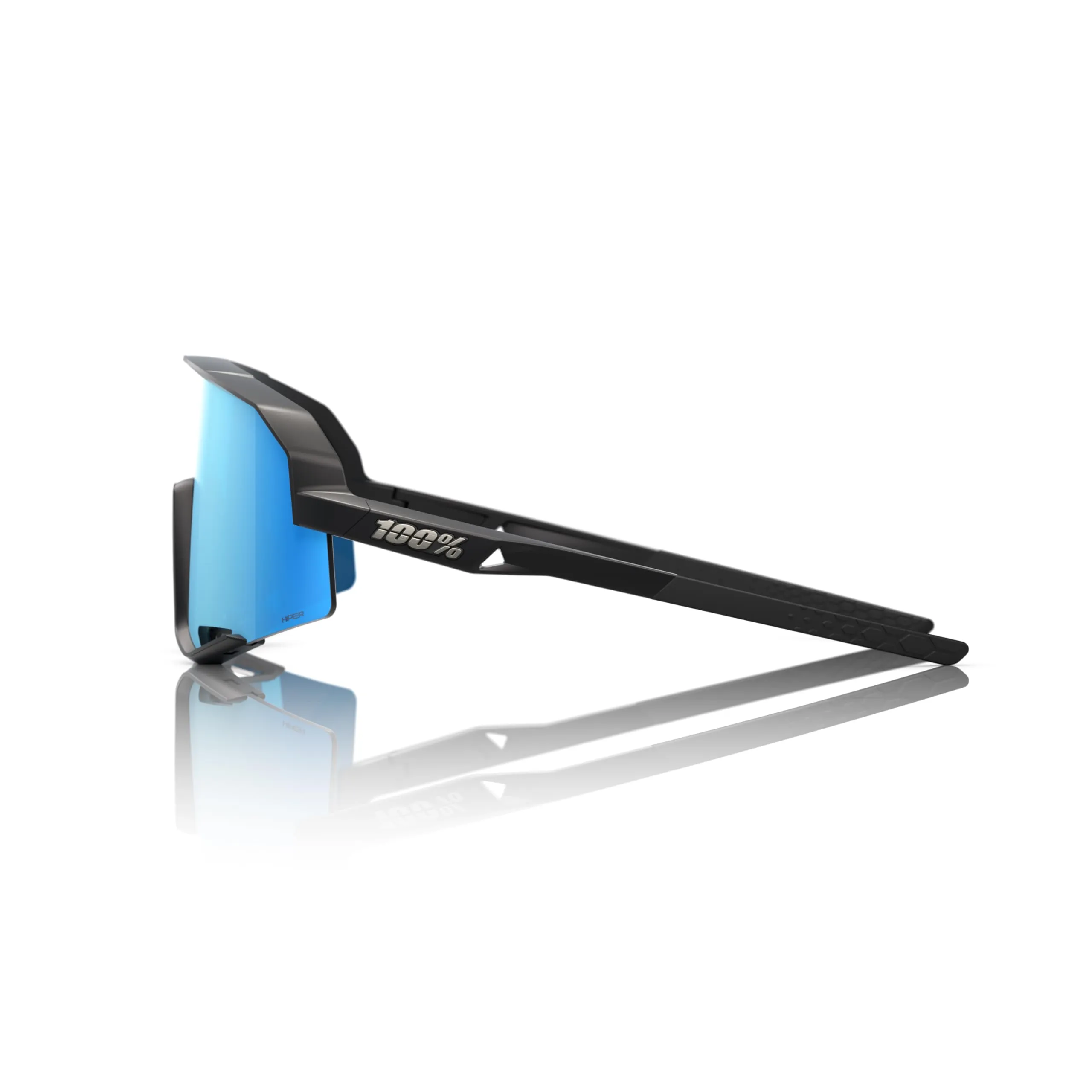 100% SLENDALE - Matte Black - HiPER Blue Multilayer Mirror Lens (Matte Black - Hiper Blue Multilayer Mirror)