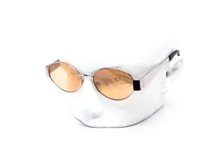 12 Pack: Chic Oval Metal Color Wholesale Sunglasses
