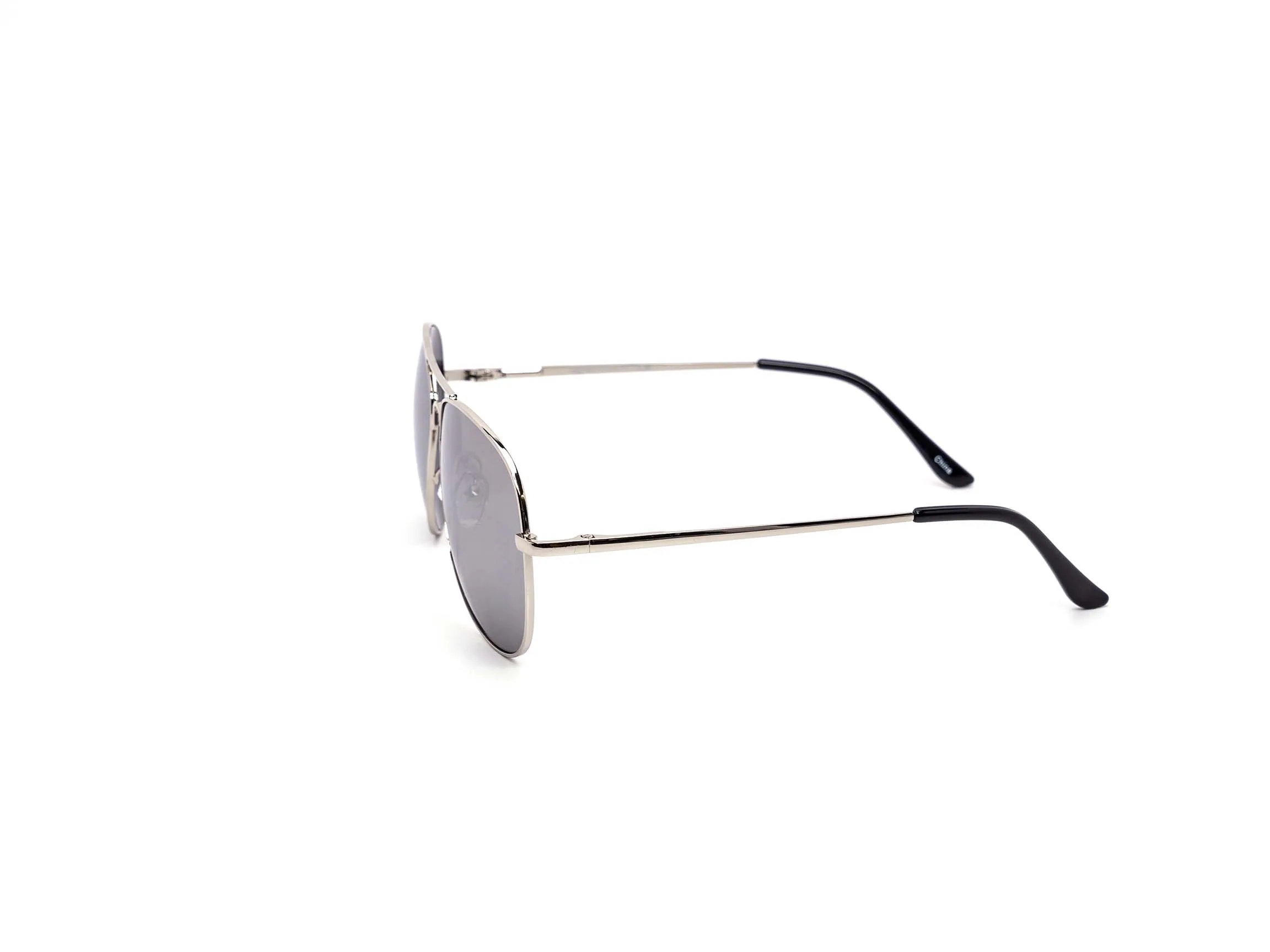 12 Pack: Classy All Silver Mirror Aviator Wholesale Sunglasses