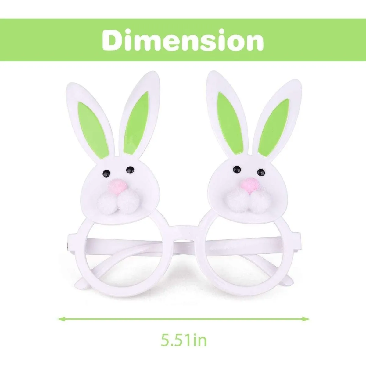 12 PCs Easter Bunny Chick Party Glasses