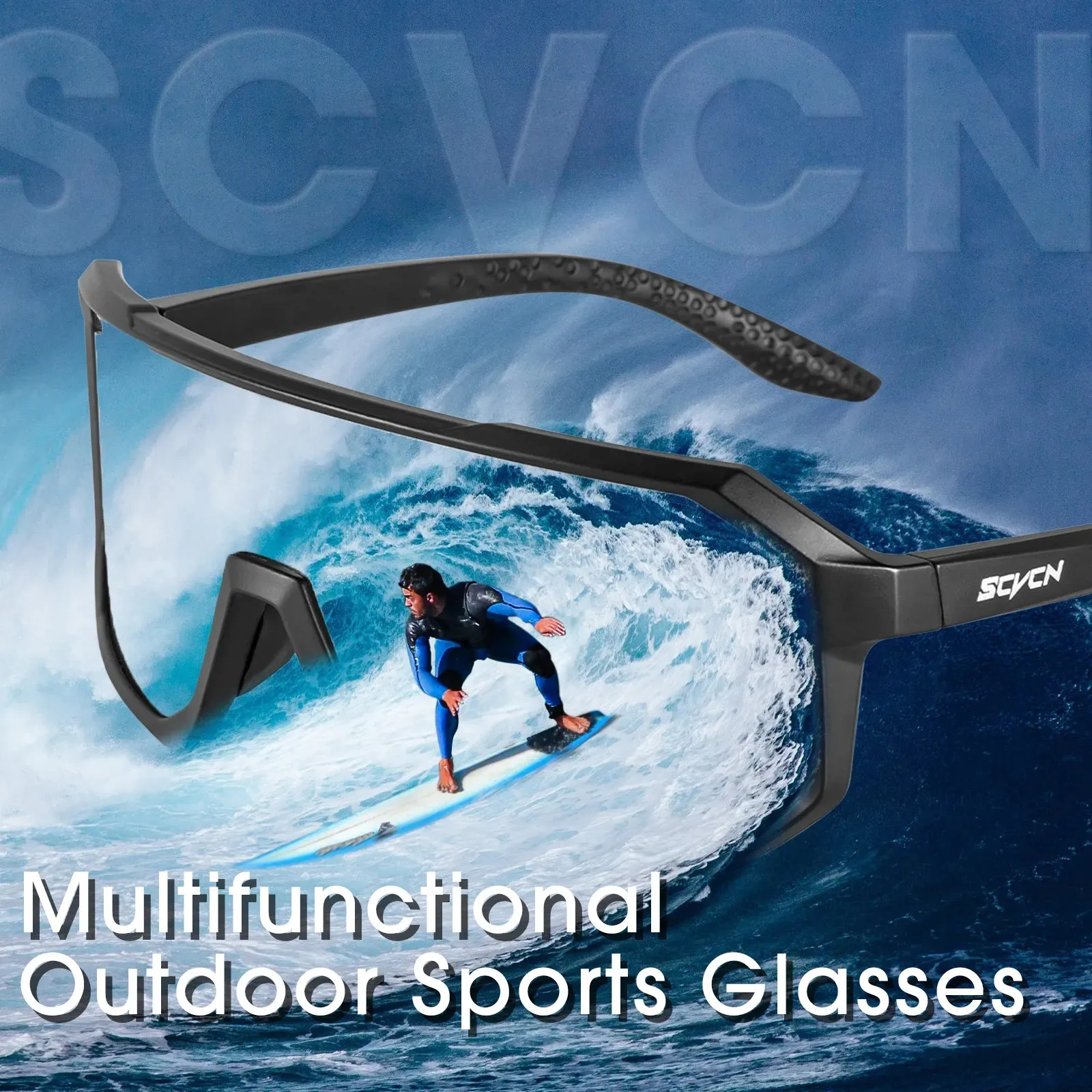 2023 SCVCN Cycling Sunglasses Men's Cycling Glasses UV400 Eyewear Sports MTB Outdoor Goggles Bicycle Women Field fishing Glasses