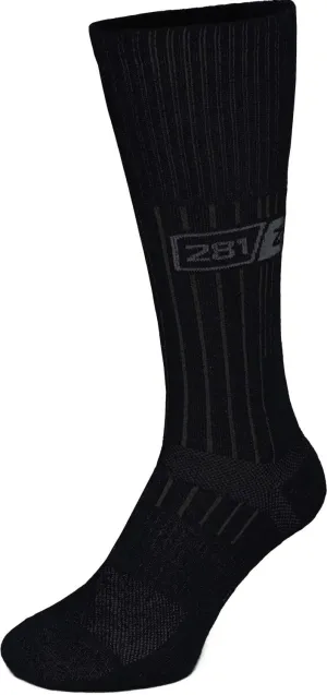 281Z Military Boot Socks - Tactical Trekking Hiking - Outdoor Athletic Sport (Black)