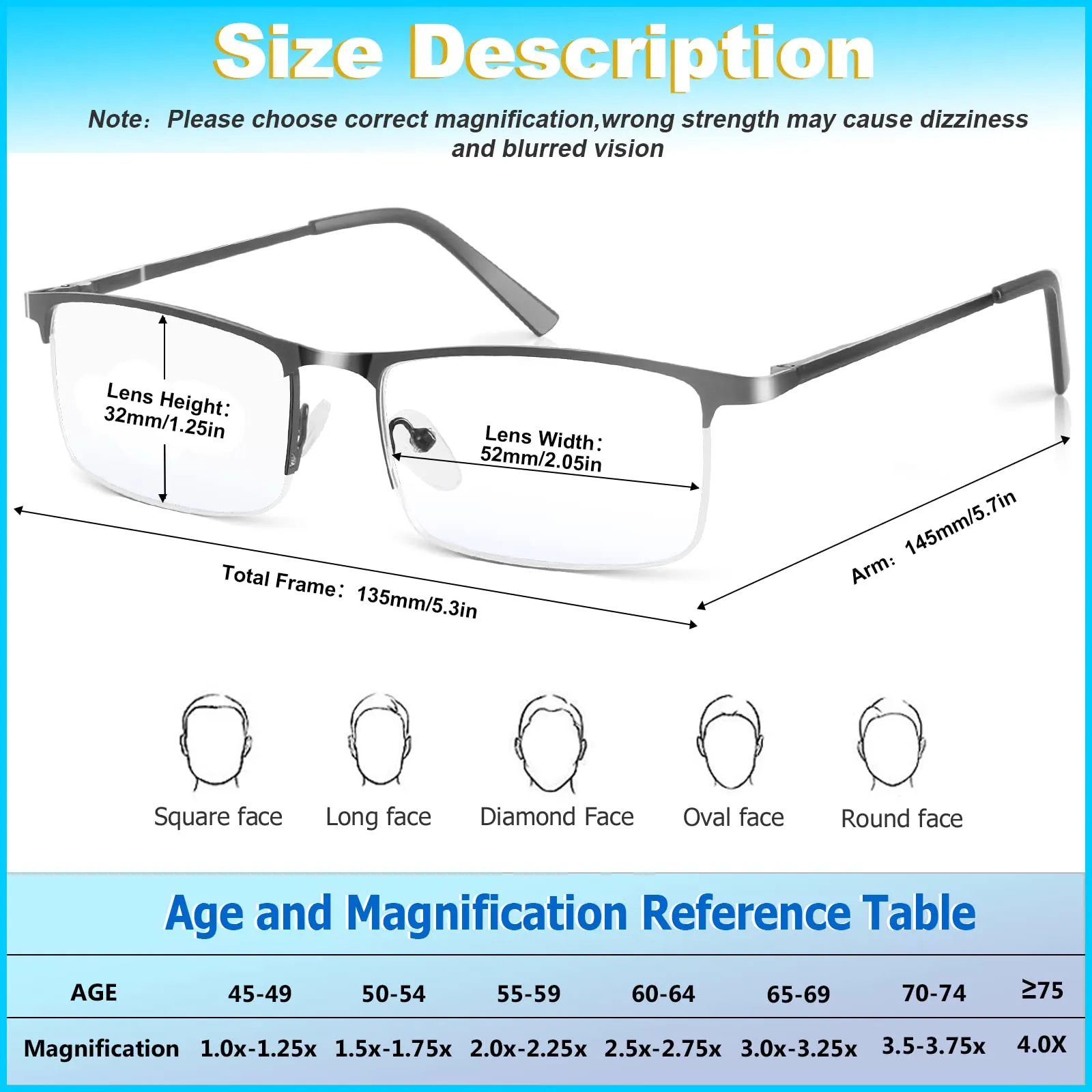 3 Pack Blue Light Blocking Reading Glasses for Men, Stylish Half Frame Metal Computer Readers, Lightweight Spring Hinge Eyeglasses Anti Eyestrain/Glare/UV (Mix Color, Black Grey Brown, 1.25) Mix Color(black/Grey/Brown) 1.25 x