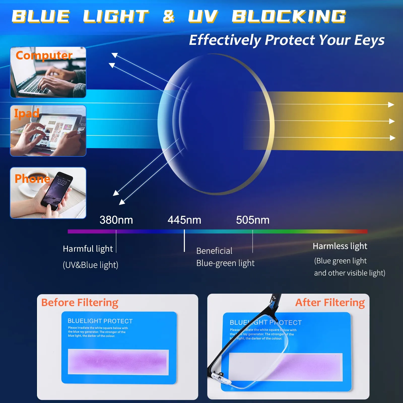 3 Pack Blue Light Blocking Reading Glasses for Men, Stylish Half Frame Metal Computer Readers, Lightweight Spring Hinge Eyeglasses Anti Eyestrain/Glare/UV (Mix Color, Black Grey Brown, 1.25) Mix Color(black/Grey/Brown) 1.25 x