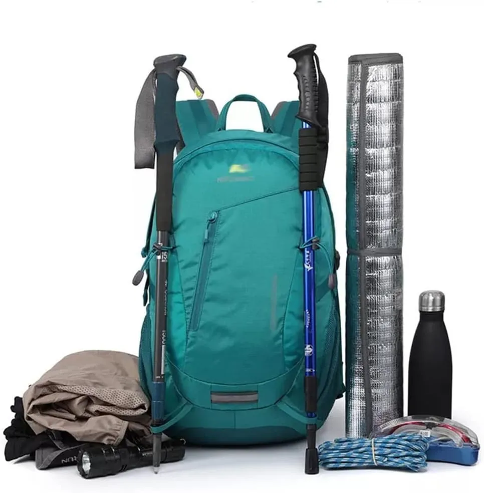 30L Outdoor Mountaineering Bag Travel Backpack Portable Mountaineering Hiking Men's and Women's Bag (C,As the picture shows)