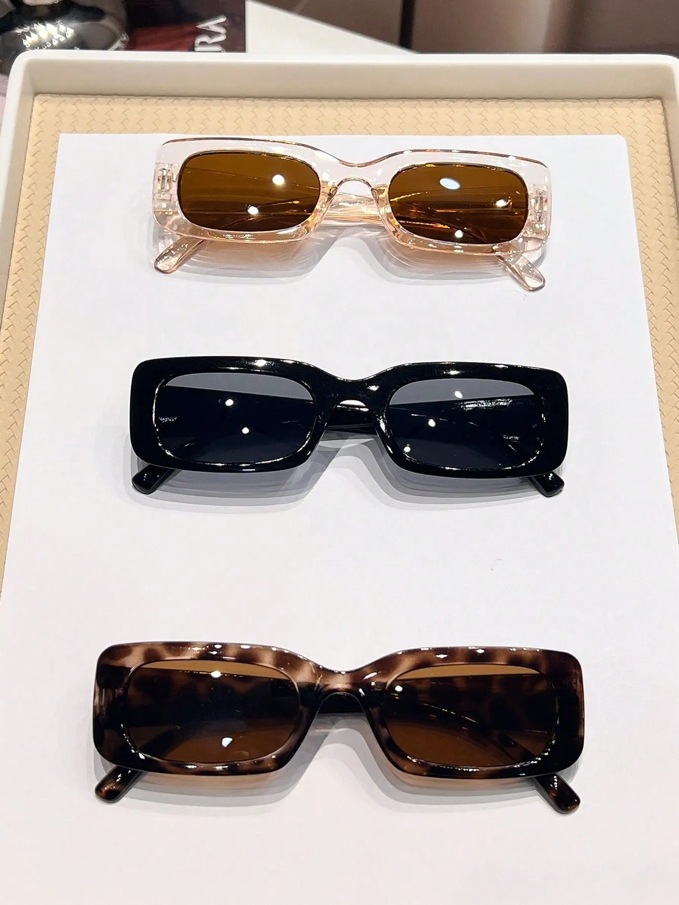 3pcs Trendy Y2k Style Square Frame Cute Fashion Eyeglasses For Men And Women, Daily Wear