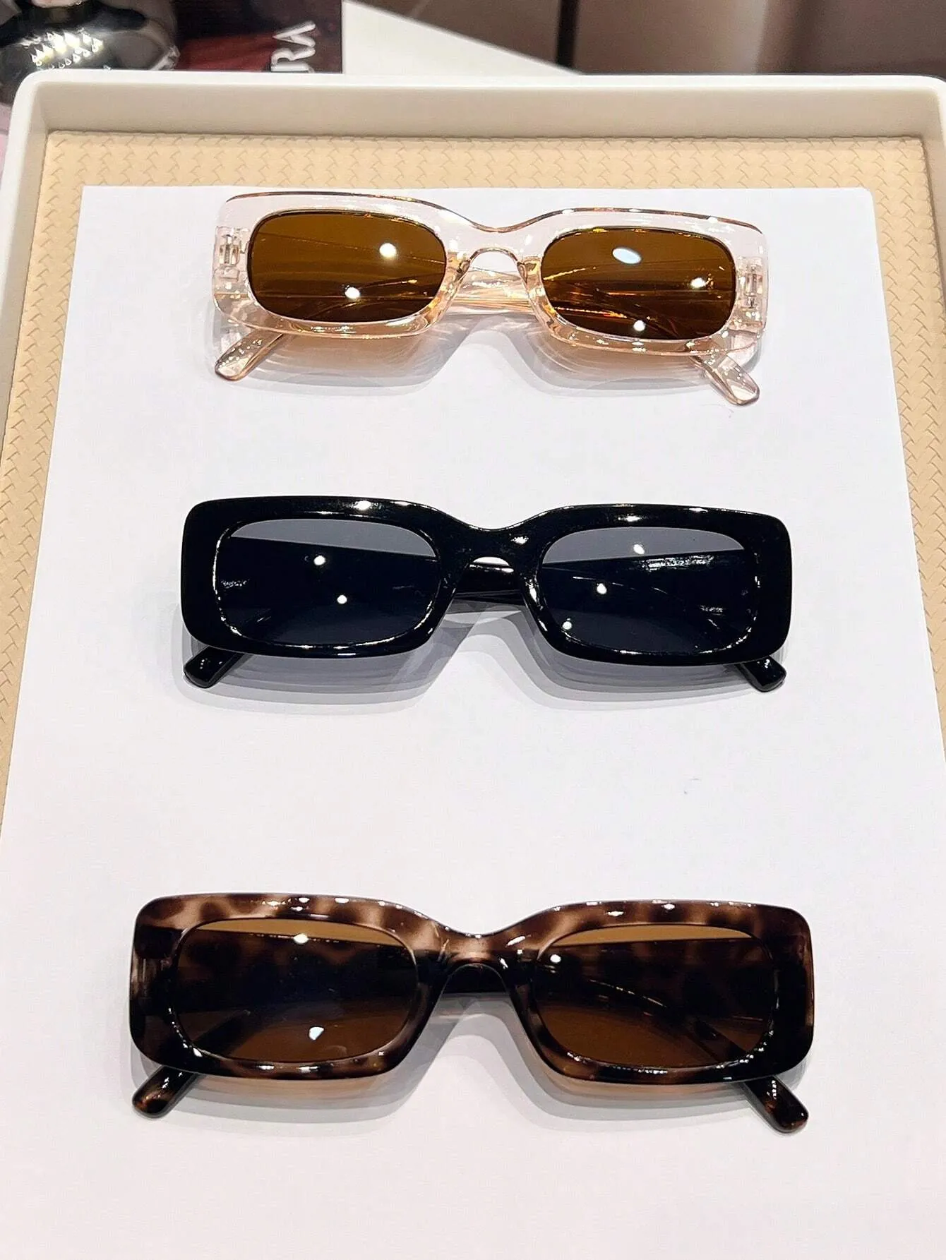 3pcs Trendy Y2k Style Square Frame Cute Fashion Eyeglasses For Men And Women, Daily Wear