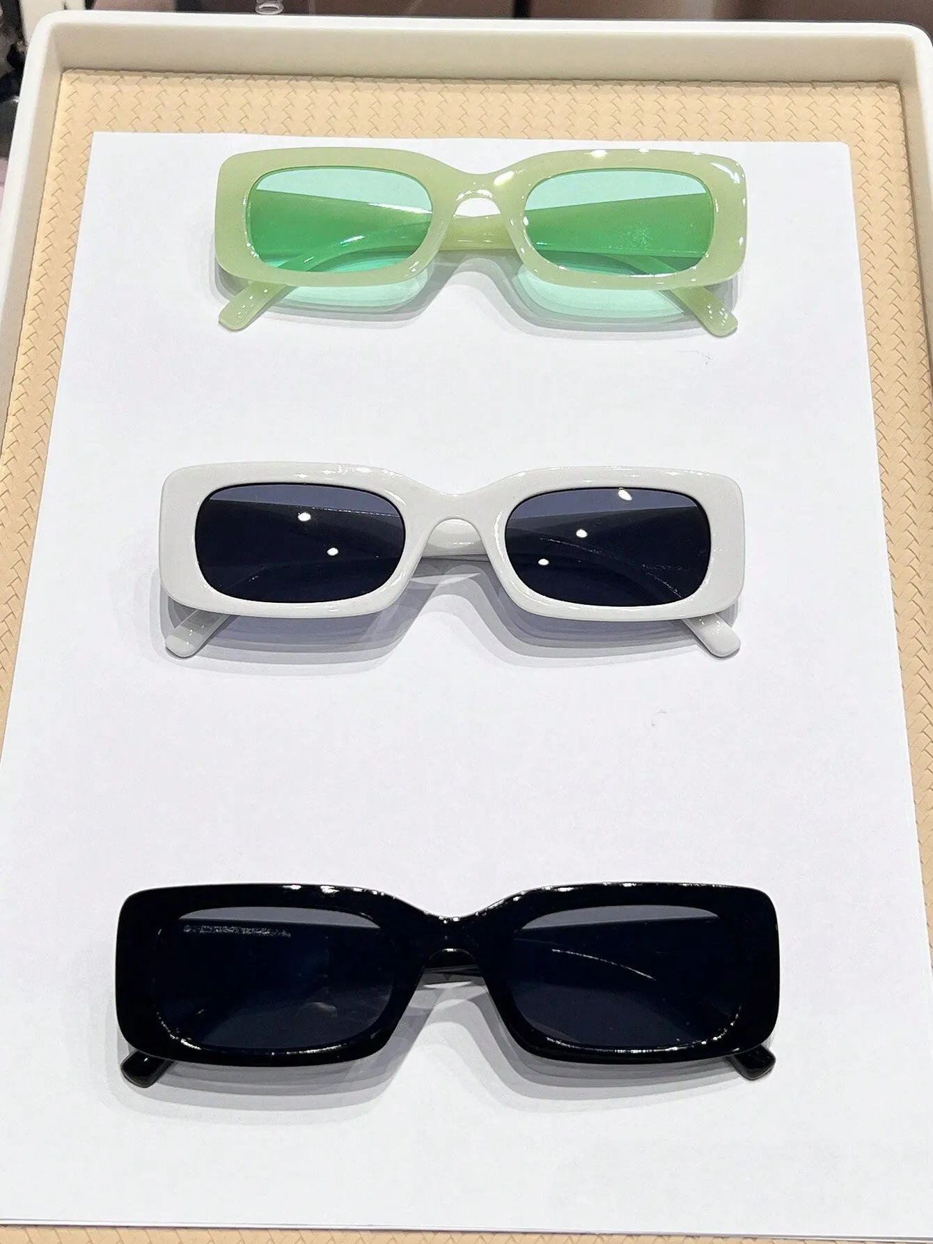 3pcs Trendy Y2k Style Square Frame Cute Fashion Eyeglasses For Men And Women, Daily Wear