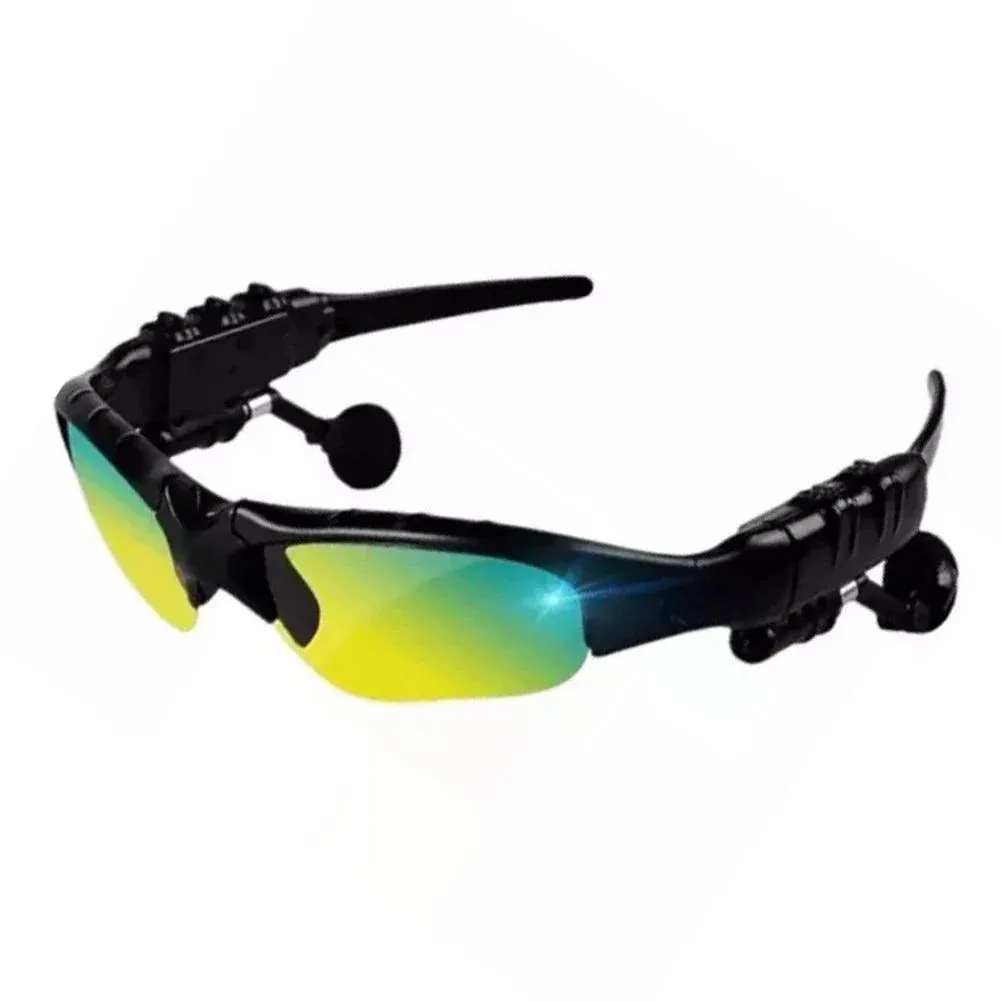 5.0 Smart Bluetooth Audio Glasses - Polarized Sunglasses with Stereo Surround Sound Headphones for Outdoor Sports & Music Calls