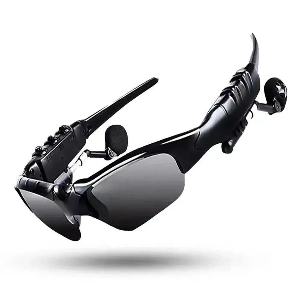5.0 Smart Bluetooth Audio Glasses - Polarized Sunglasses with Stereo Surround Sound Headphones for Outdoor Sports & Music Calls