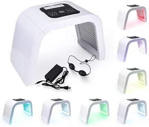 7 Color LED Facial Mask, Yofuly Portable Photon Anti-aging Skin Rejuvenation Treatment Skin Toning Facial Skin Care Mask Device for Home Salon Use