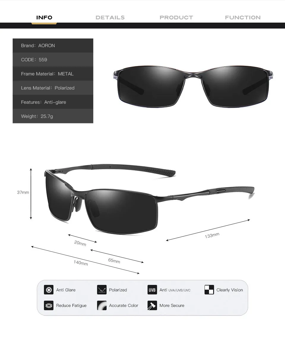 a559 New polarizing sunglasses for men's sunglasses driving glasses discolored glasses night vision glasses A559 free shipping