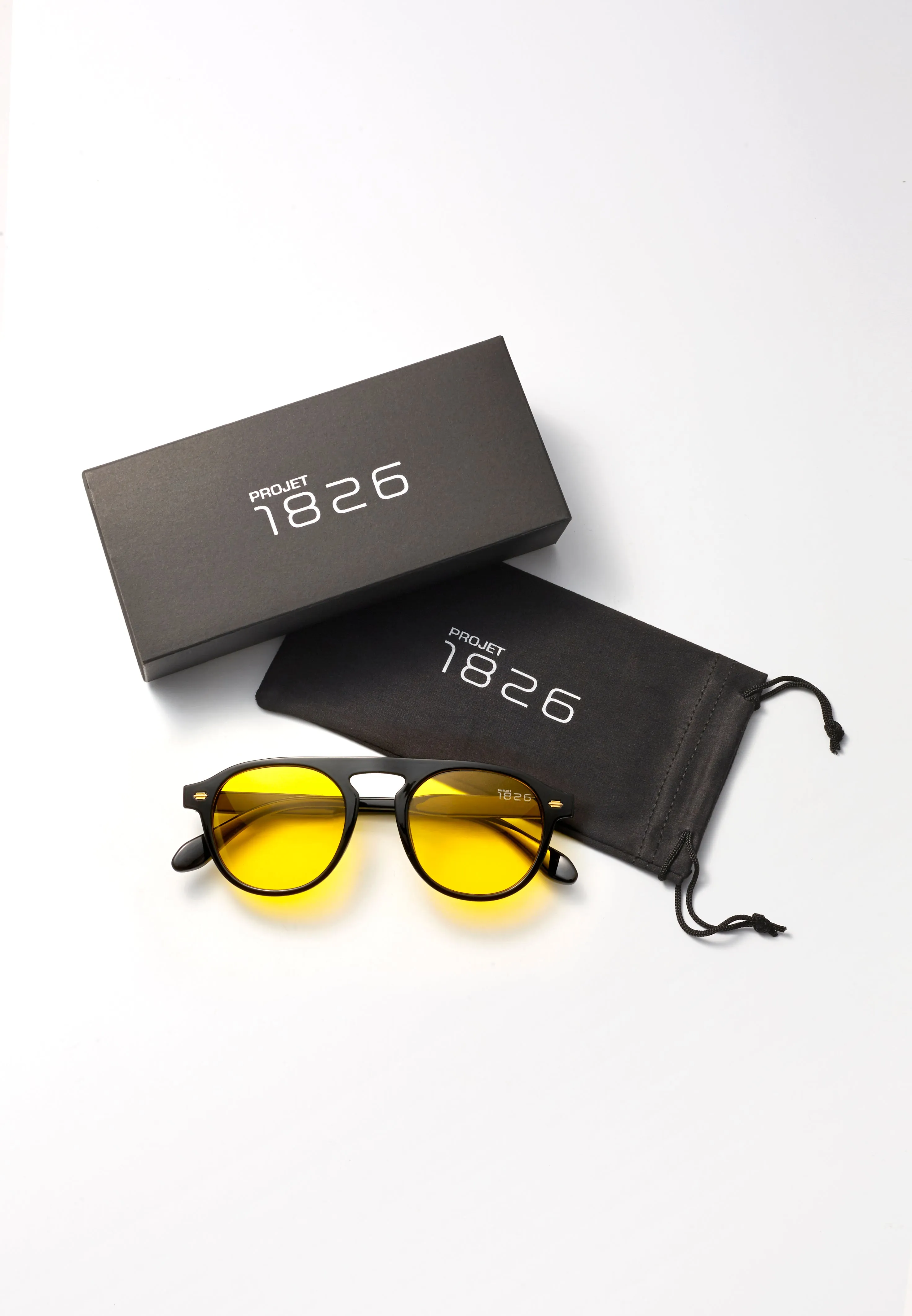 ACE SUNGLASSES BLACK/YELLOW