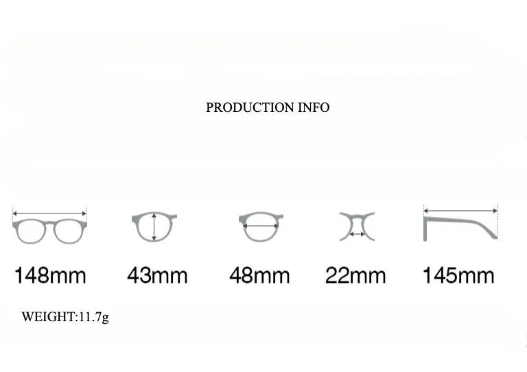 Acetate Geometric Glasses Frame BY AEV-007