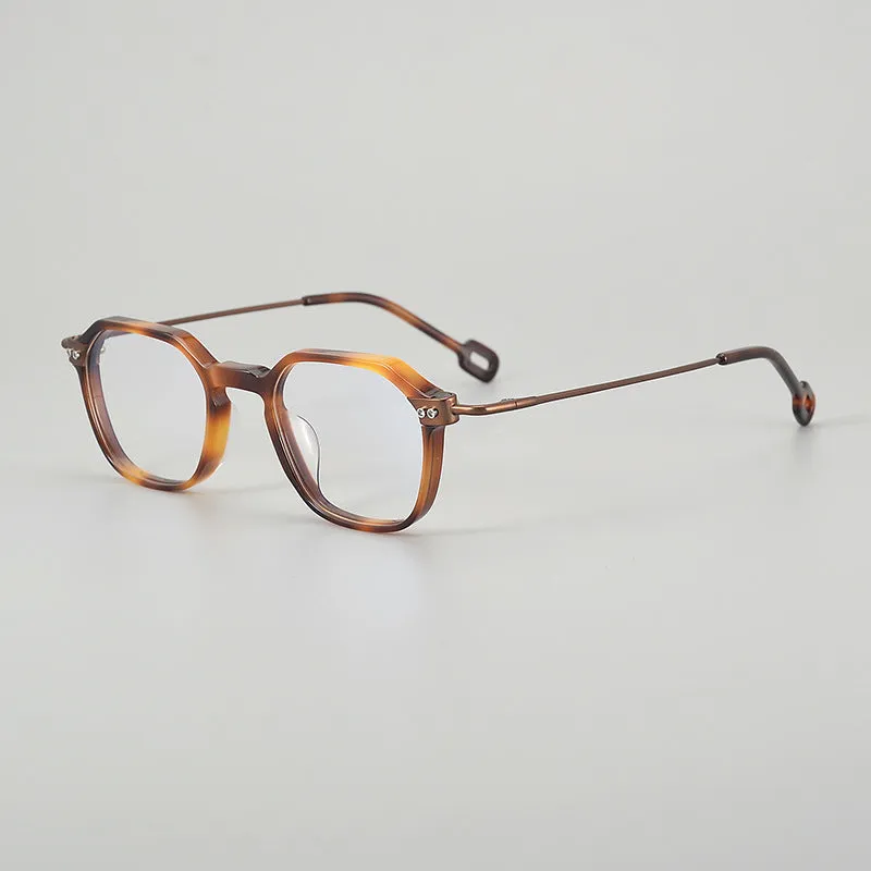Acetate Geometric Glasses Frame BY AEV-007