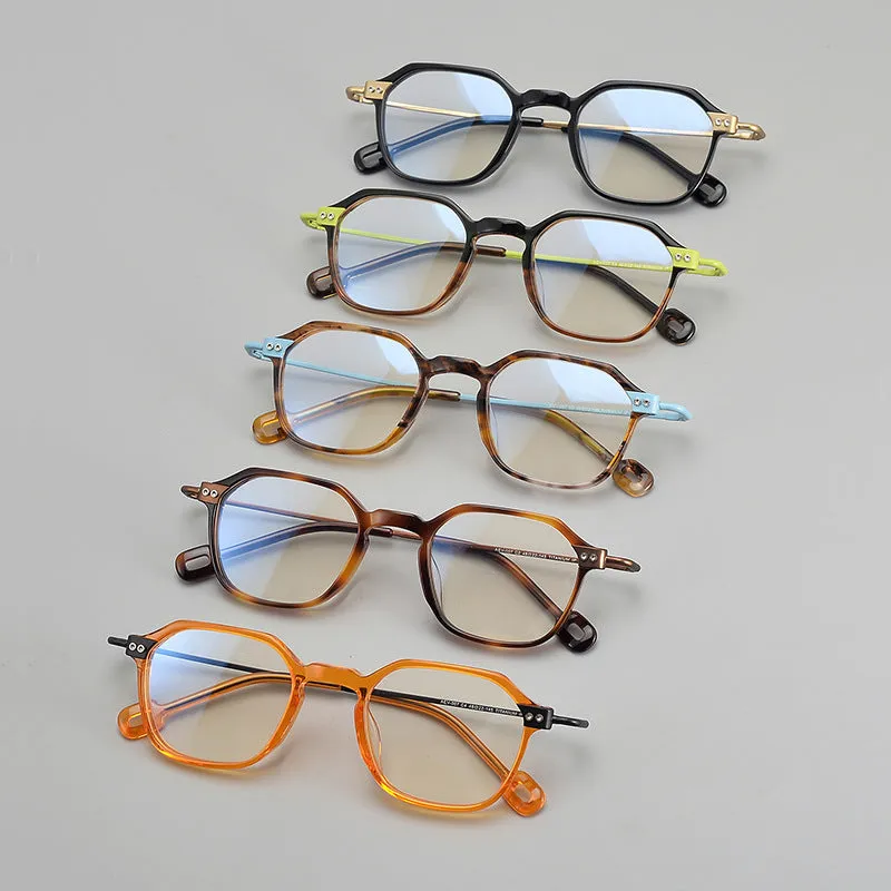 Acetate Geometric Glasses Frame BY AEV-007