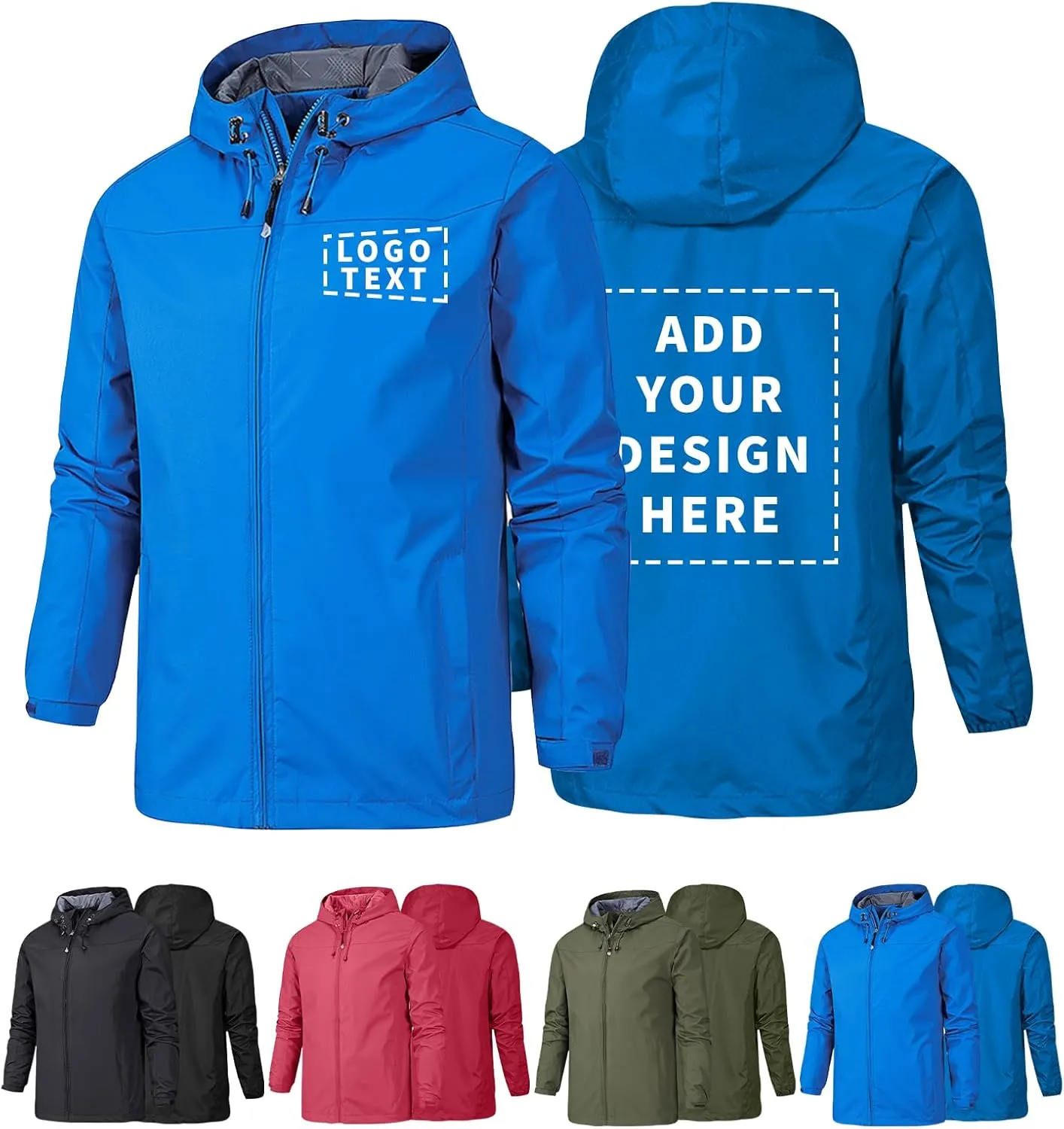 Add Your Logo Custom Tactical Softshell Hooded Jacket WindBreaker Waterproof Work Uniform