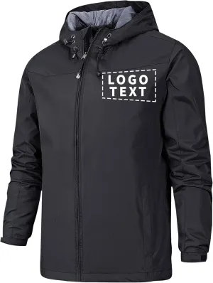 Add Your Logo Custom Tactical Softshell Hooded Jacket WindBreaker Waterproof Work Uniform