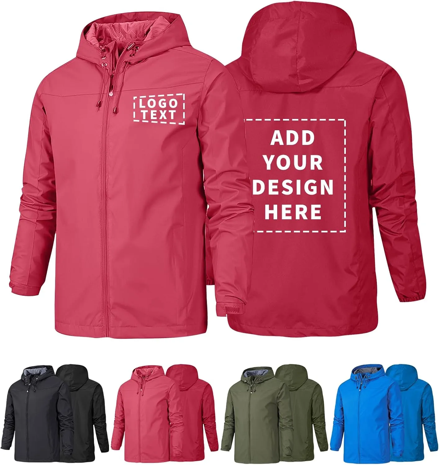 Add Your Logo Custom Tactical Softshell Hooded Jacket WindBreaker Waterproof Work Uniform