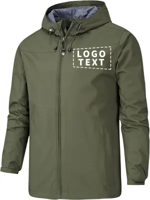 Add Your Logo Custom Tactical Softshell Hooded Jacket WindBreaker Waterproof Work Uniform