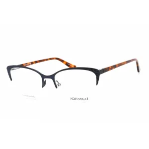 Adensco Women's Eyeglasses - Matte Blue Stainless Steel Cat Eye Frame | AD 241 0FLL 00