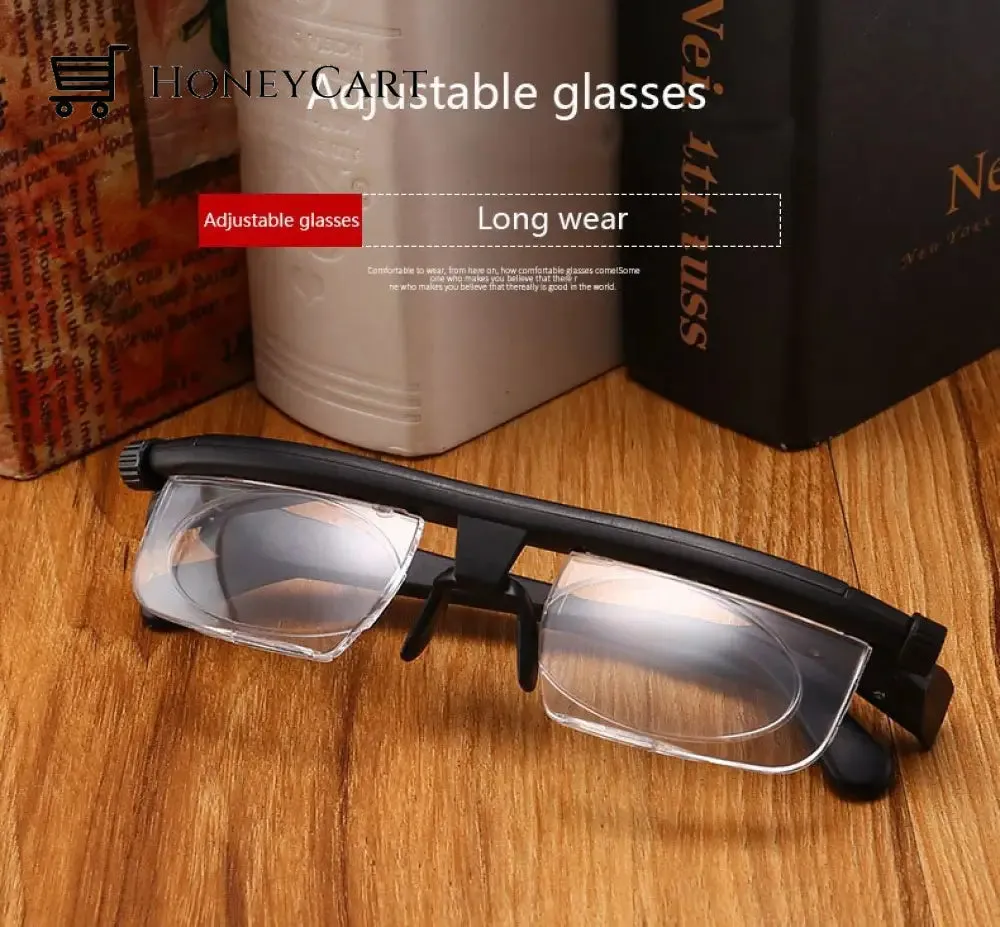 Adjustable Focus Glasses Dial Vision Near and Far Sight