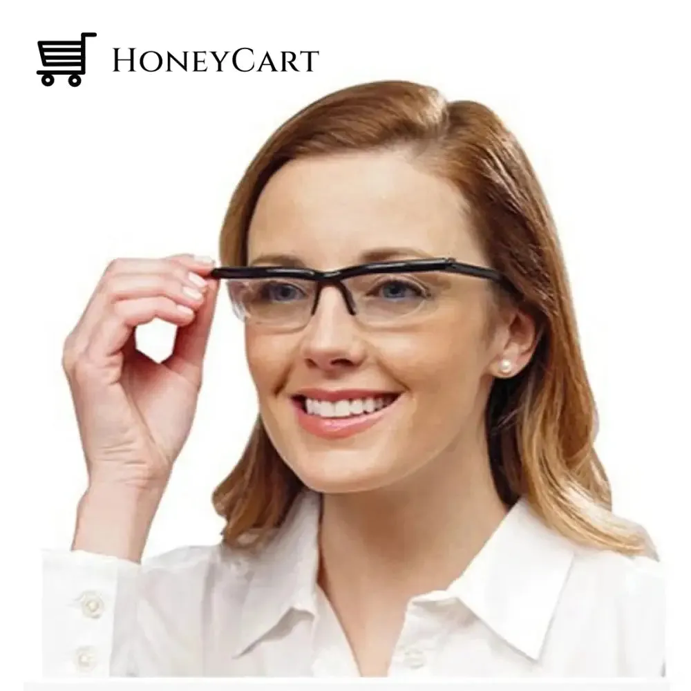 Adjustable Focus Glasses Dial Vision Near and Far Sight
