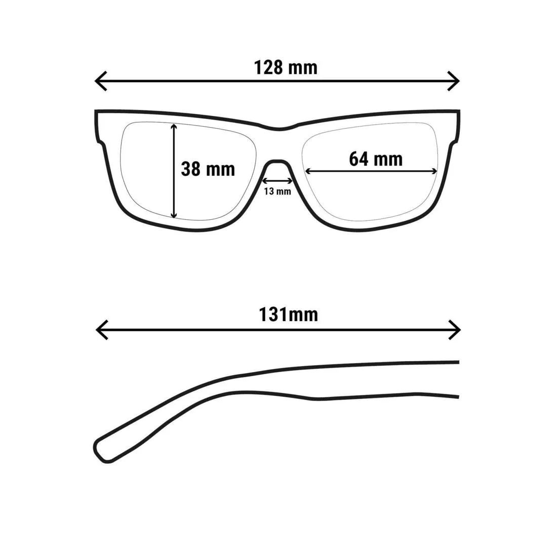 Adult Hiking Sunglasses Cat 3 - MH 100