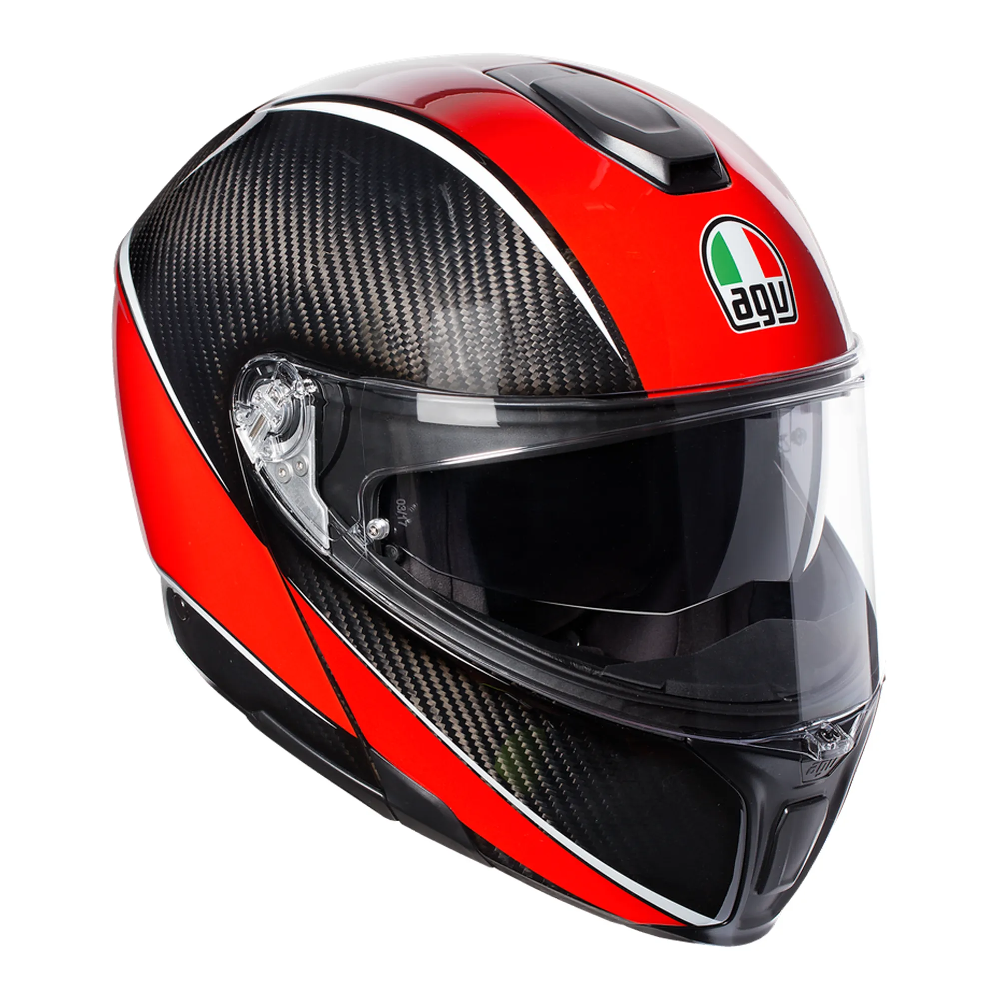AGV Sports Modular Aero Carbon Red Helmet