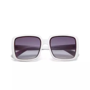 ALESSIA BUTTERFLY SUNGLASSES -Optical White
