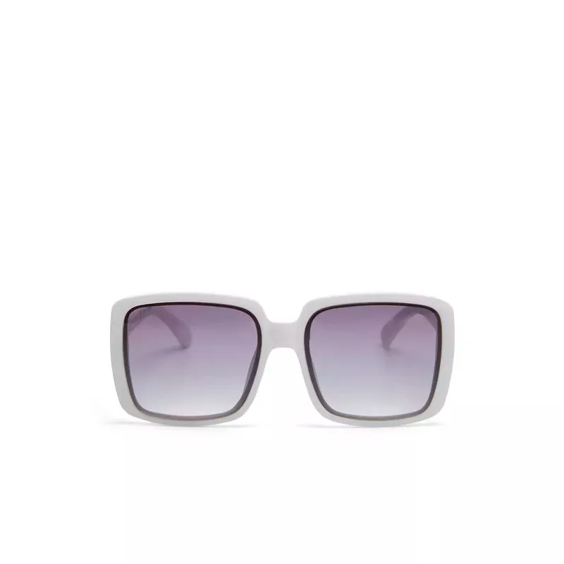 ALESSIA BUTTERFLY SUNGLASSES -Optical White