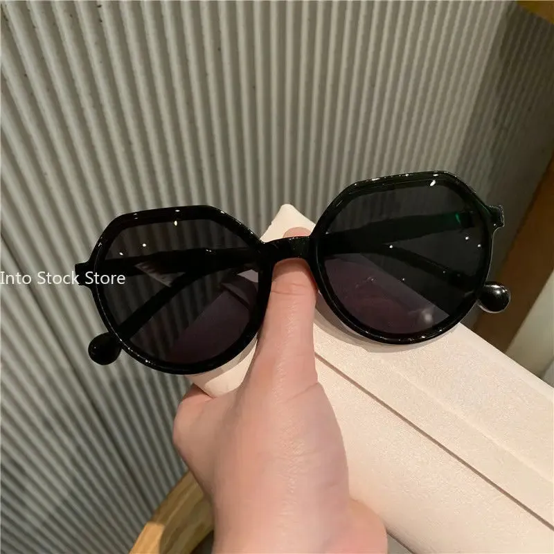 All-Match Round Frame Candy Color Sunglasses