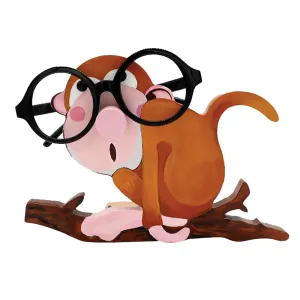 Animal Eyeglasses Holder Eyes Glasses Display Stand Wooden Eyeglasses Holder Home Desktop Decor Style 2