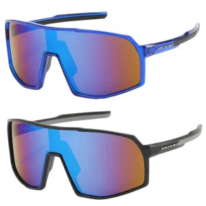 Arctic Blue Anti-Glare Blue Mirrored Sports Sunglasses oversize UV400