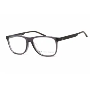 Armani Exchange Unisex Eyeglasses - Grey Plastic Rectangular Frame | AX3048F 8239
