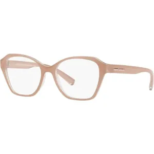 Armani Exchange Women's Eyeglasses - Top Pink On Crystal Square Frame | 0AX3080 8329