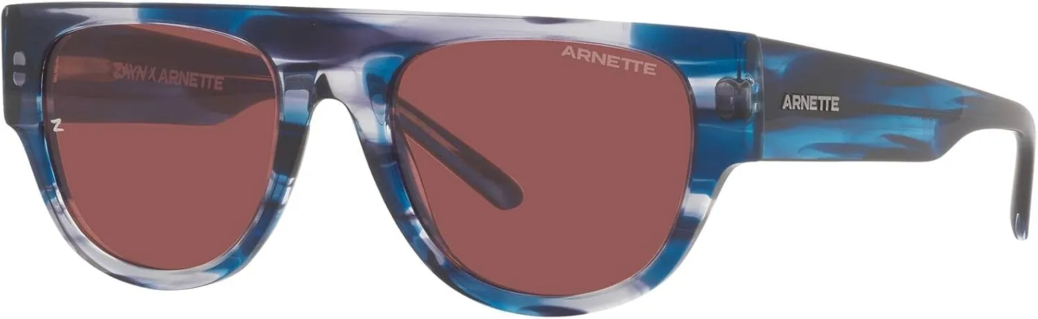 ARNETTE Man Sunglasses Matte Black Frame, Dark Grey Lenses, 53MM