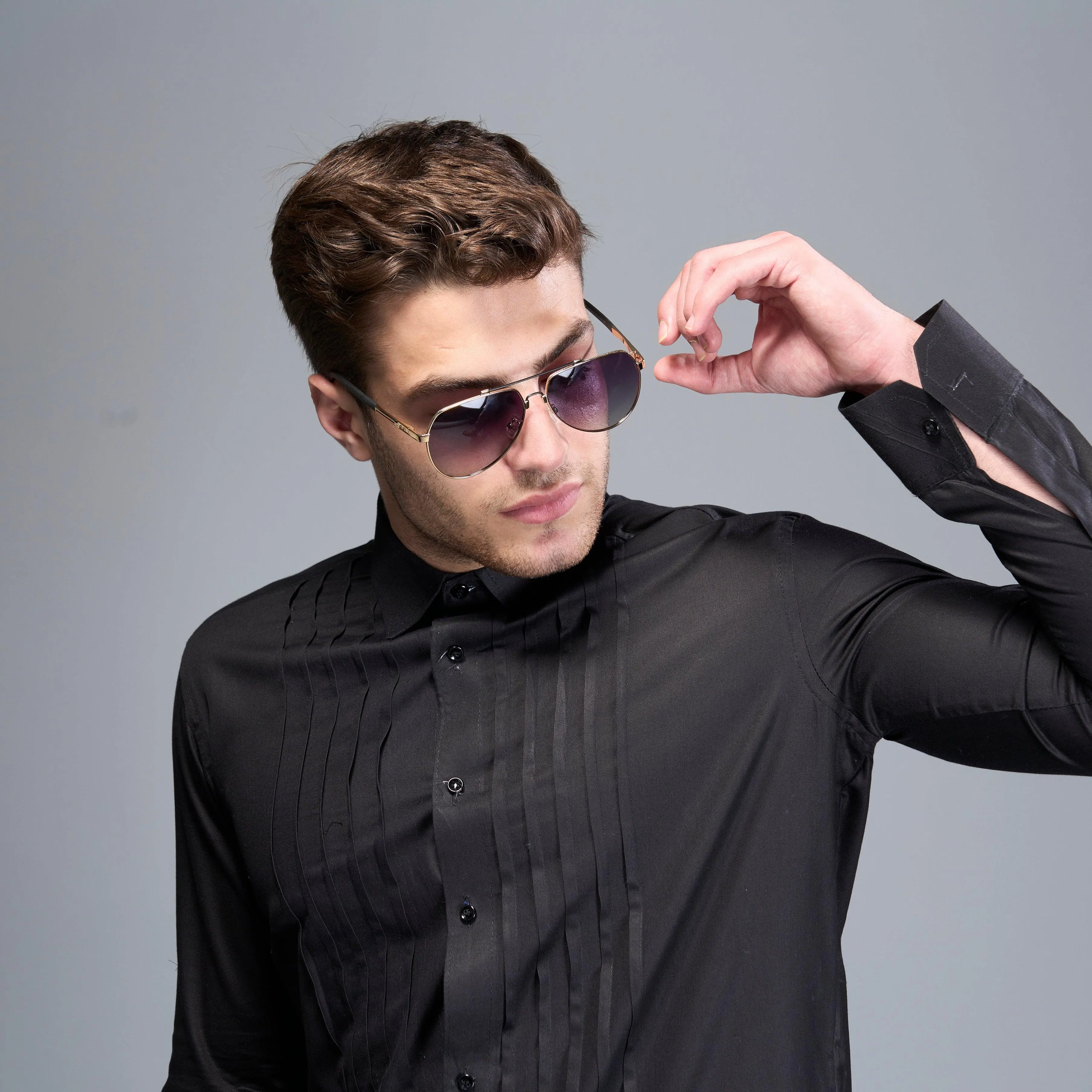 Aviateur Gold | Polarized Sunglasses - SPX8527
