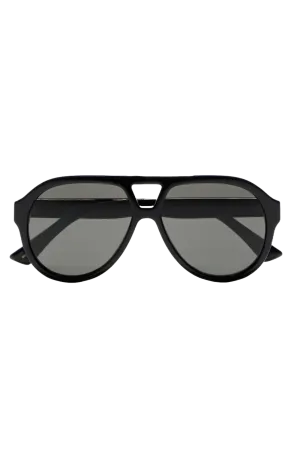 Aviator-Style Acetate Sunglasses
