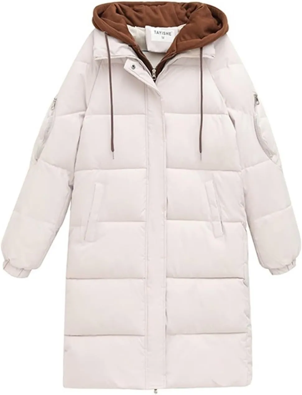 AYGJKIE Women's Winter Jacket, Long Quilted Jacket, Warm Lined Winter Coat, Winter Outdoor Jacket, Down Jacket, Cotton