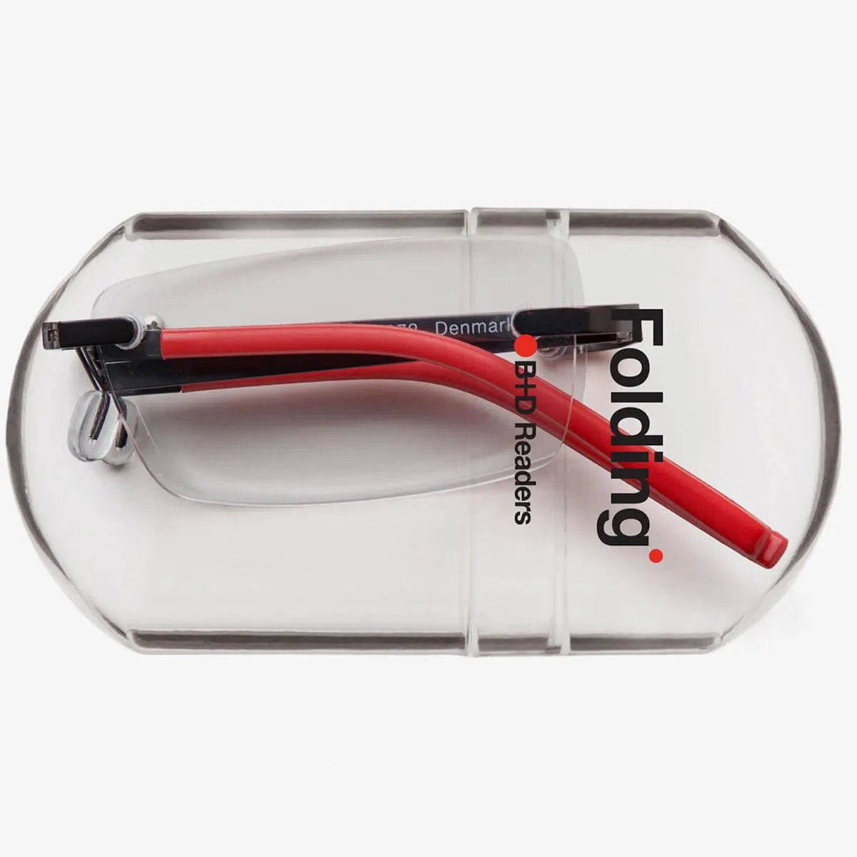 B D Unisex Eyeglasses - Folding Readers  1.50, Matt Grey/Red | 2244-92-15