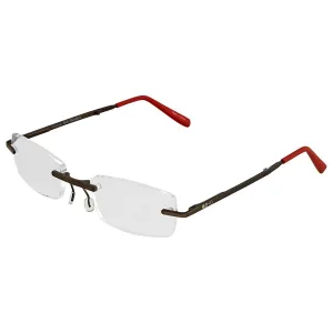 B D Unisex Eyeglasses - Folding Readers  1.50, Matt Grey/Red | 2244-92-15