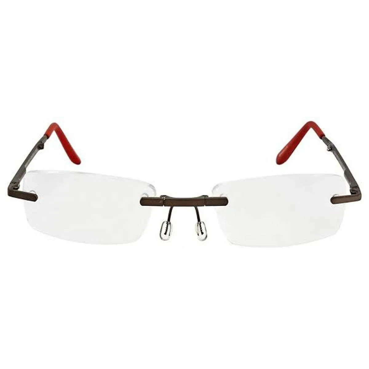B D Unisex Eyeglasses - Folding Readers  1.50, Matt Grey/Red | 2244-92-15