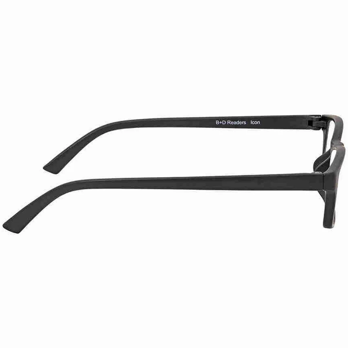B D Unisex Eyeglasses - Icon Readers  2.00, Matt Black 2400-99-20