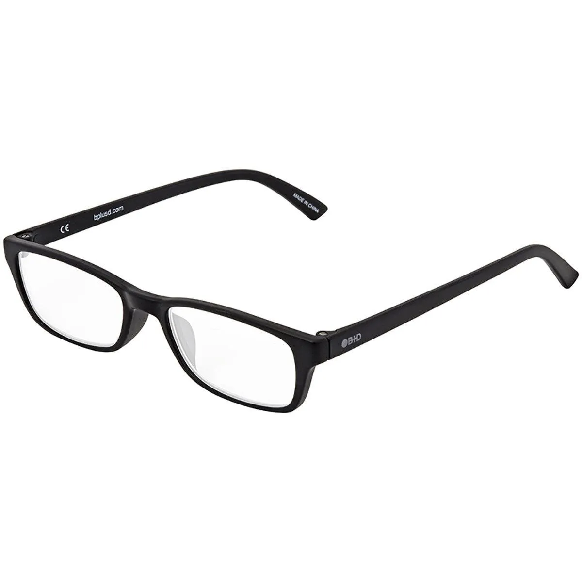 B D Unisex Eyeglasses - Icon Readers  2.00, Matt Black 2400-99-20
