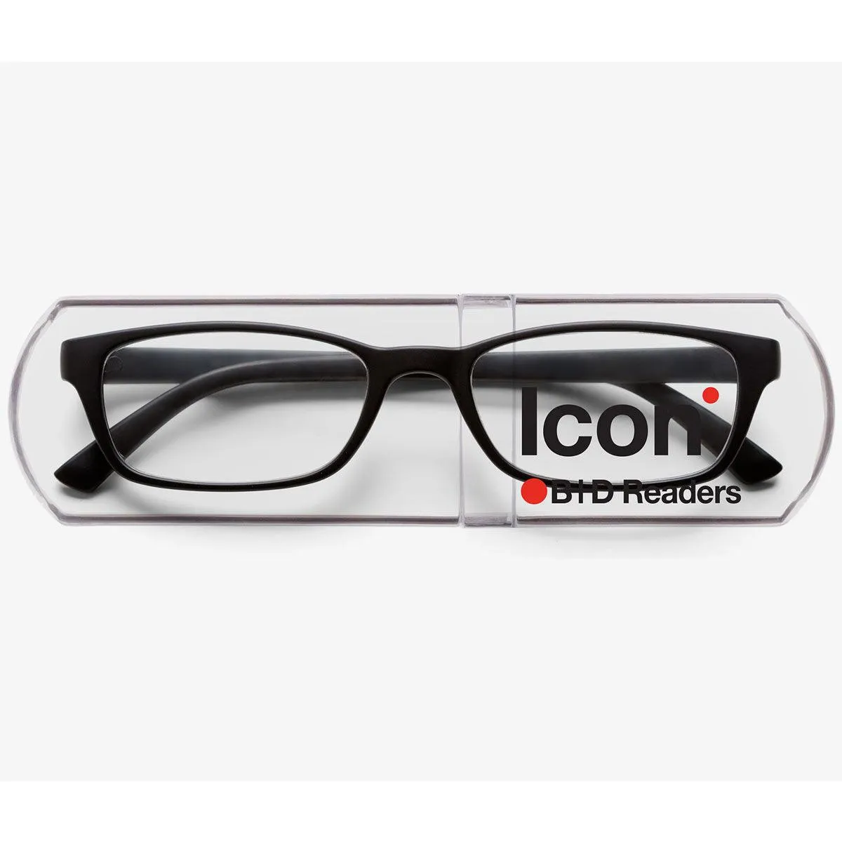B D Unisex Eyeglasses - Icon Readers  2.00, Matt Black 2400-99-20