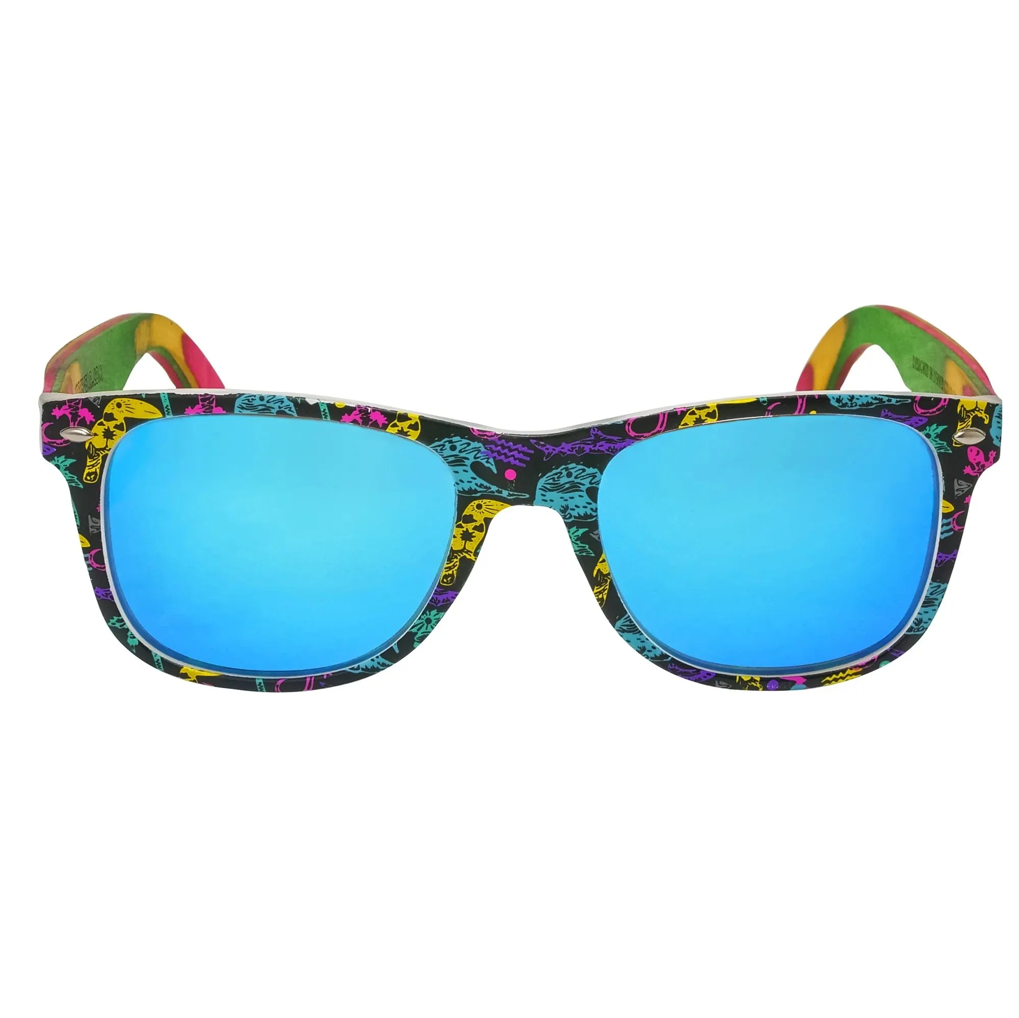 B Fresh Gear The Retro Beaches Wooden Sunglasses Skateboard Uv400 Protective