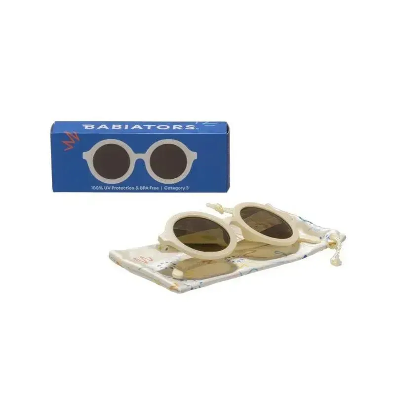 Babiators - Euro Round Sweet Cream Baby Sunglasses Amber Lenses | 0-2 years old